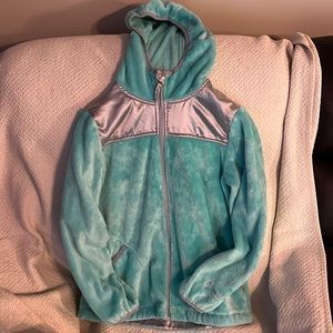 Girls size 14 full zip hooded fleece